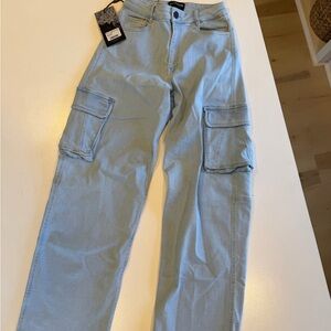 FITJEANS Sky Blue Cargo Pants
